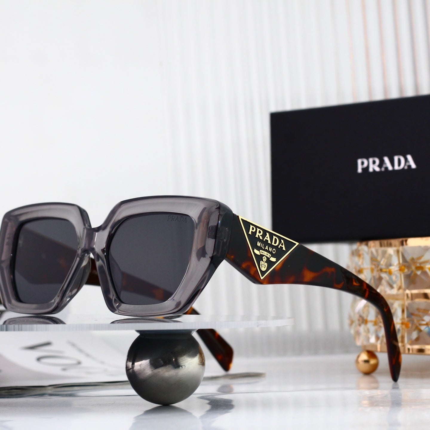 Polarized Sunglasses Personality Irregular Square Frame Sunglasses  7103