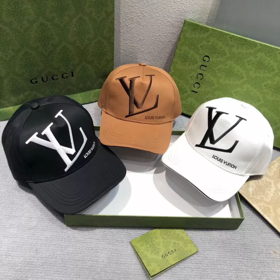 Large Embroidered Monogram Baseball Cap