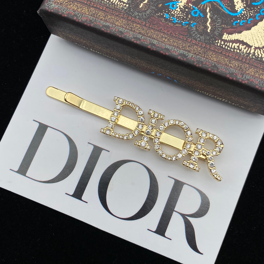 Diamond Letter Hair Clip