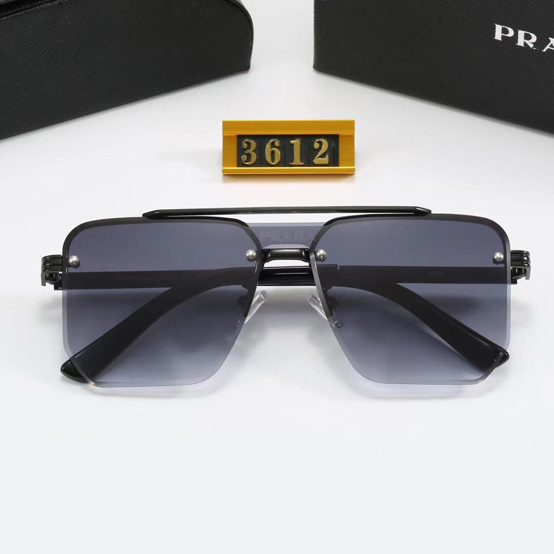 New gradient frameless thin sunglasses 3612