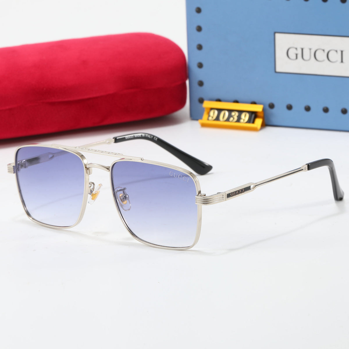 G High-priced New Sunscreen Metal Sunglasses 9039