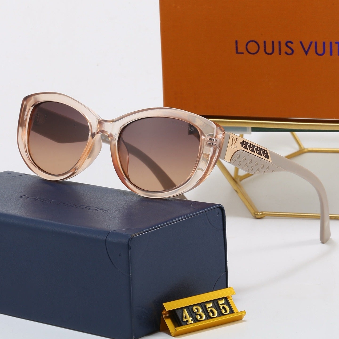 New cat-eye European and American style fashionable high-end sunglasses 4355