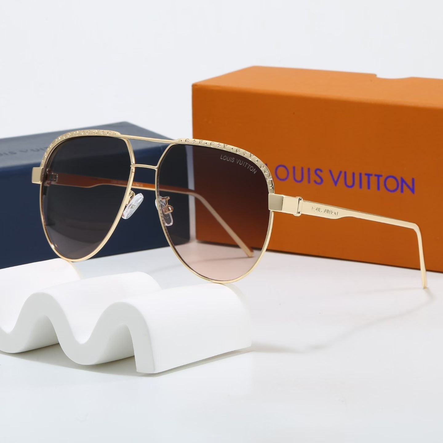 Stylish and unique retro metal sunglasses