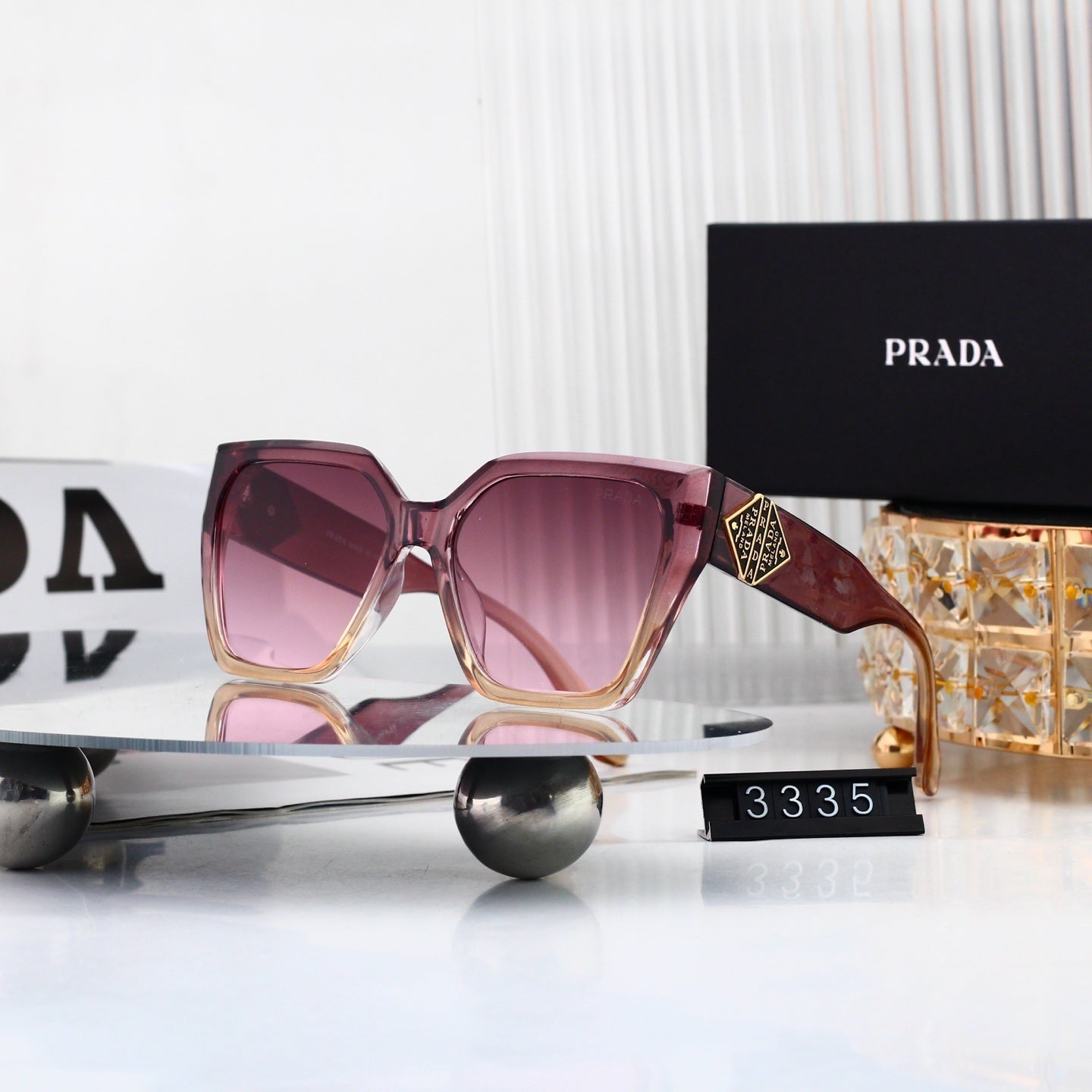 Polarized Sunglasses Personality Cat-Eye Square Frame Sunglasses  3335