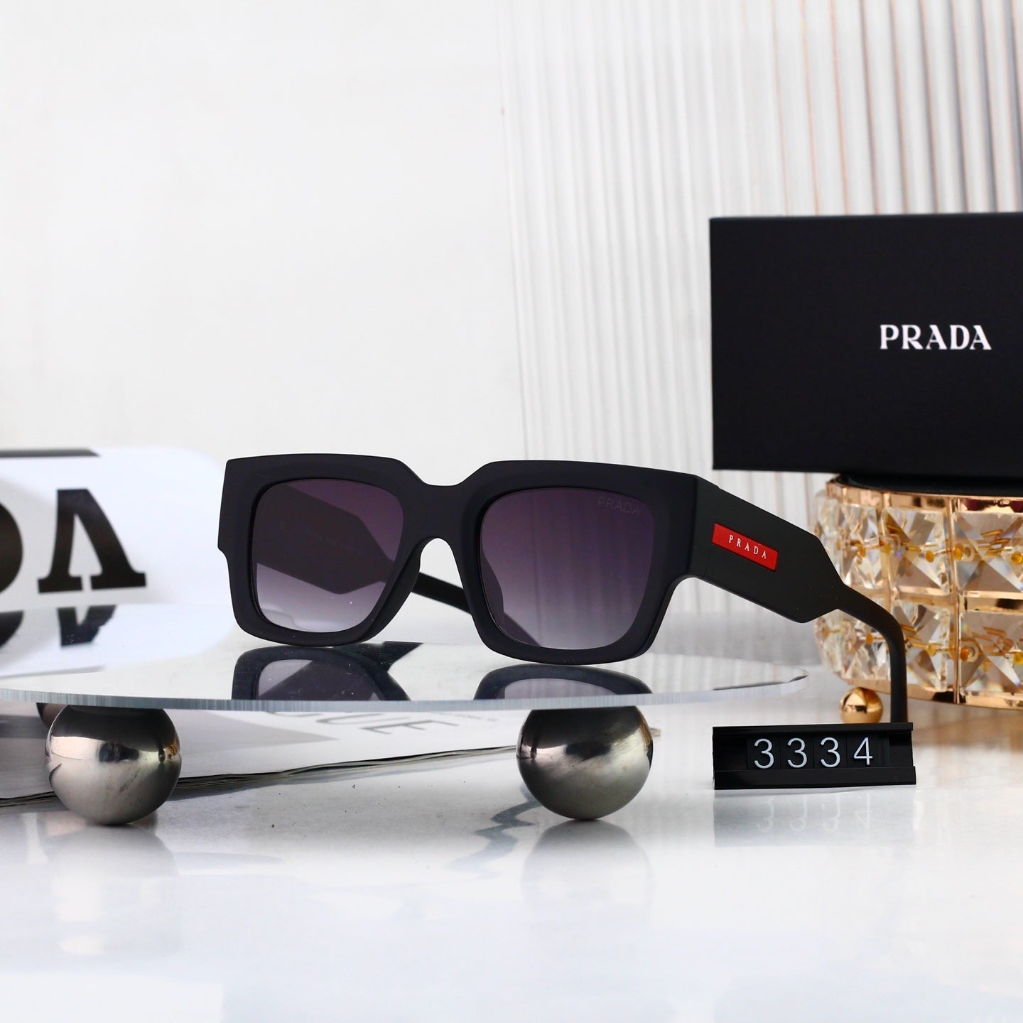 Stylish Metal Frame Polygon Sunglasses Brand Inspired 3334
