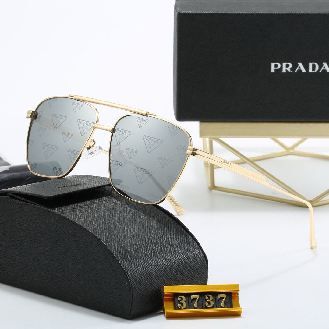 New metal fashion trend sunglasses 3737