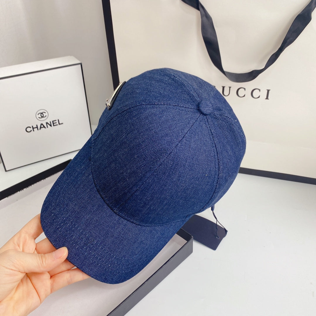 New Dark Denim Baseball Cap