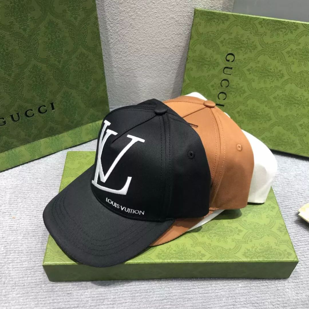 Large Embroidered Monogram Baseball Cap