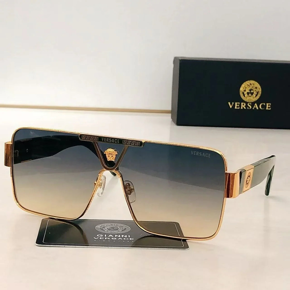 European and American style UV-protective metal sunglasses