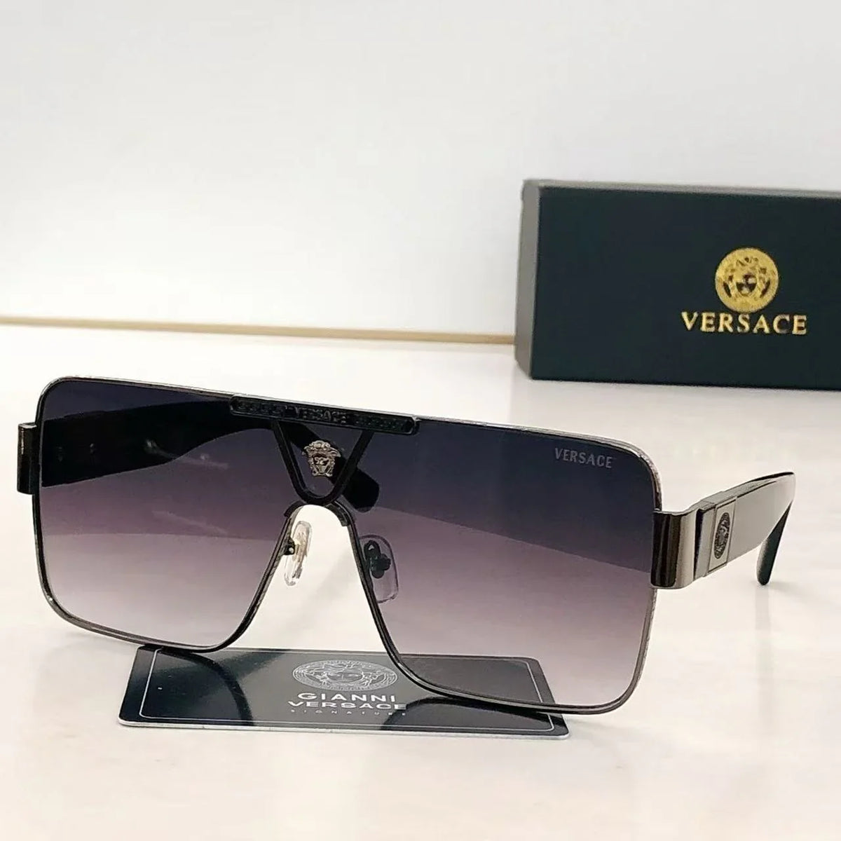 European and American style UV-protective metal sunglasses