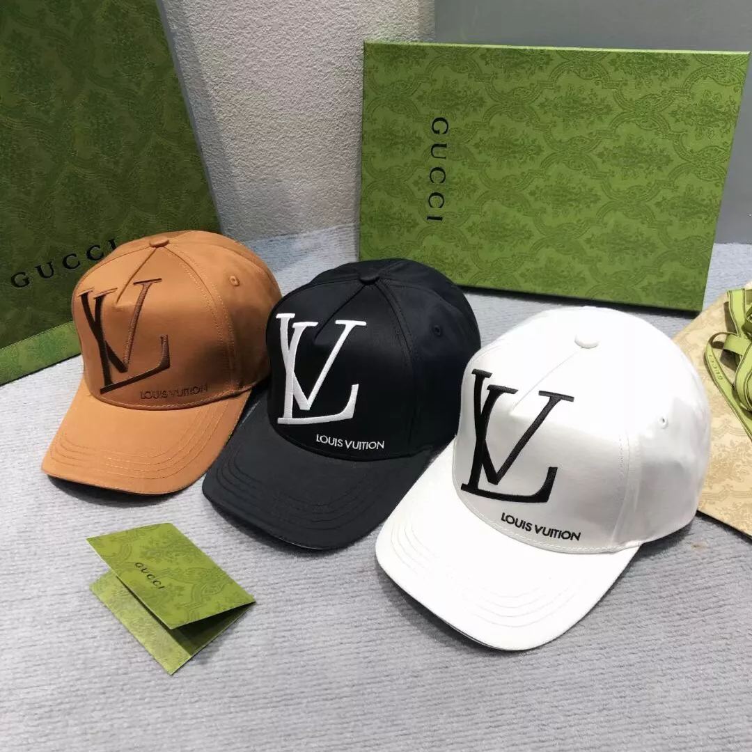 Large Embroidered Monogram Baseball Cap