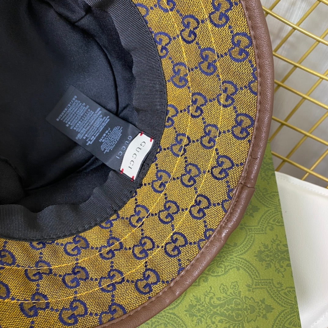Joint Monogram Embroidered Bucket Hat