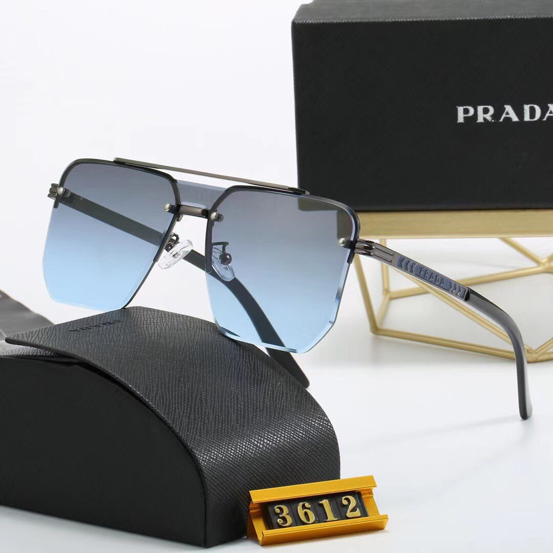 New gradient frameless thin sunglasses 3612