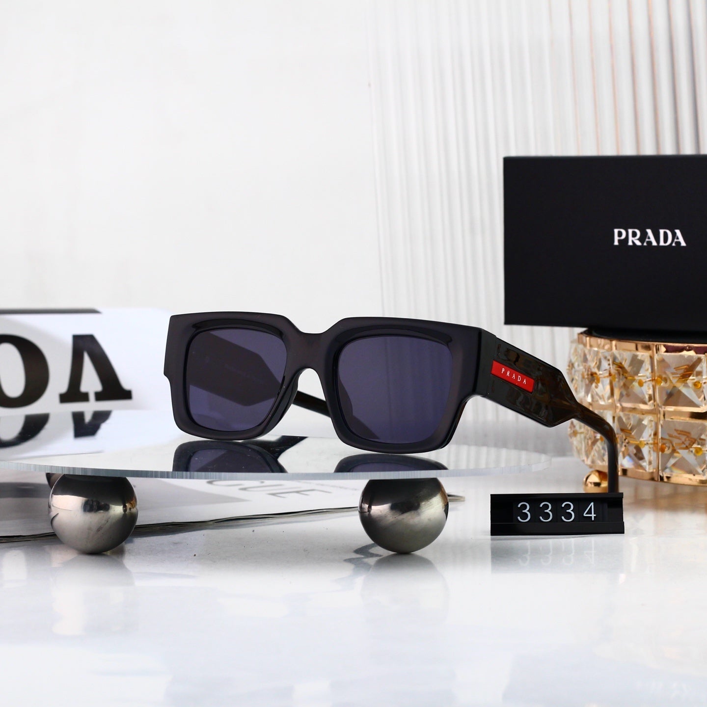 Stylish Metal Frame Polygon Sunglasses Brand Inspired 3334