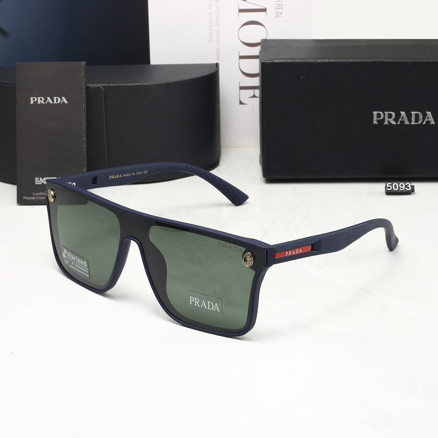 Simple oversized sun protection sunglasses 5093