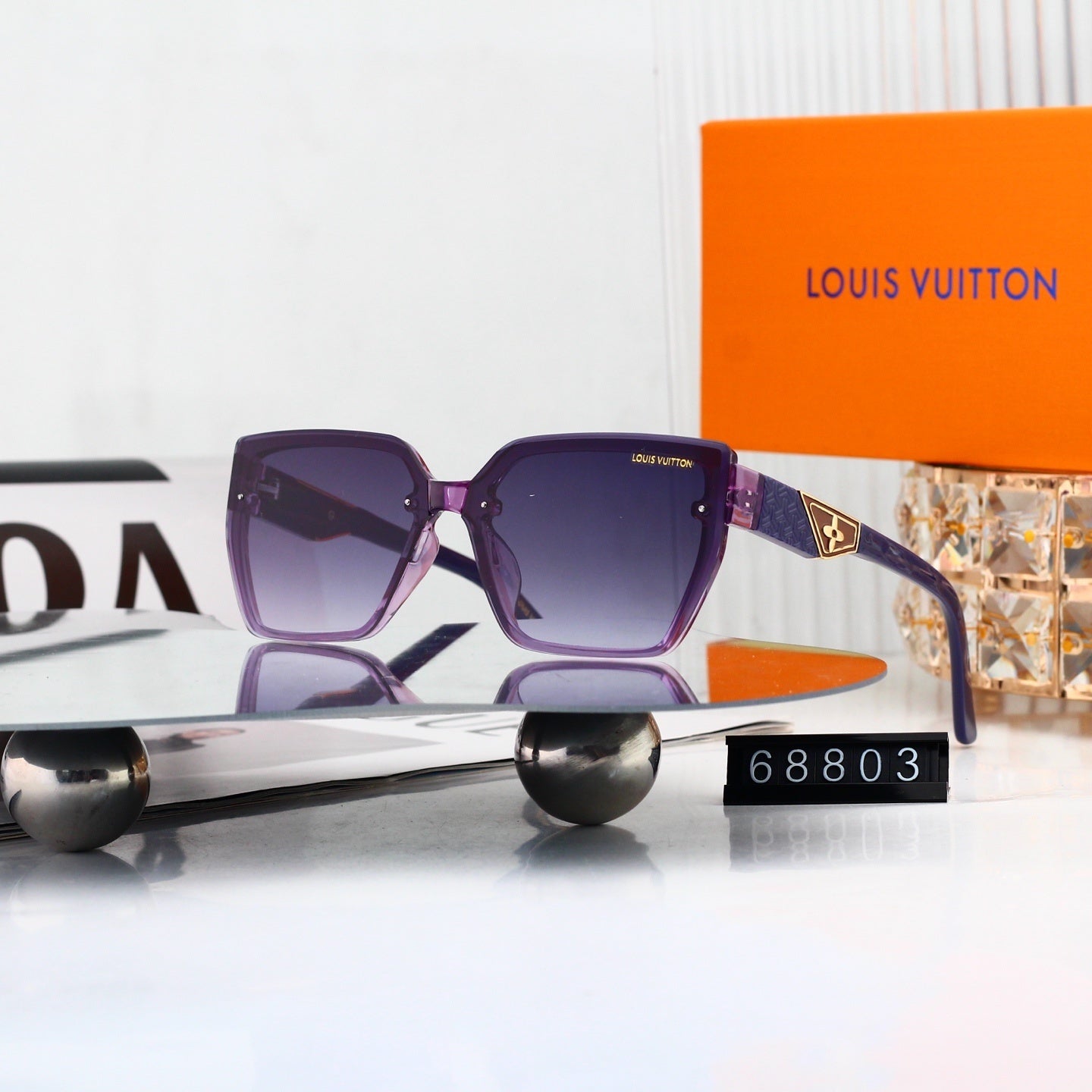Oversized Polygonal Fashion Sunglasses 68803