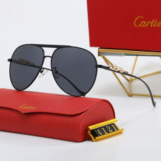 Fashion metal frame universal sunglasses 4121