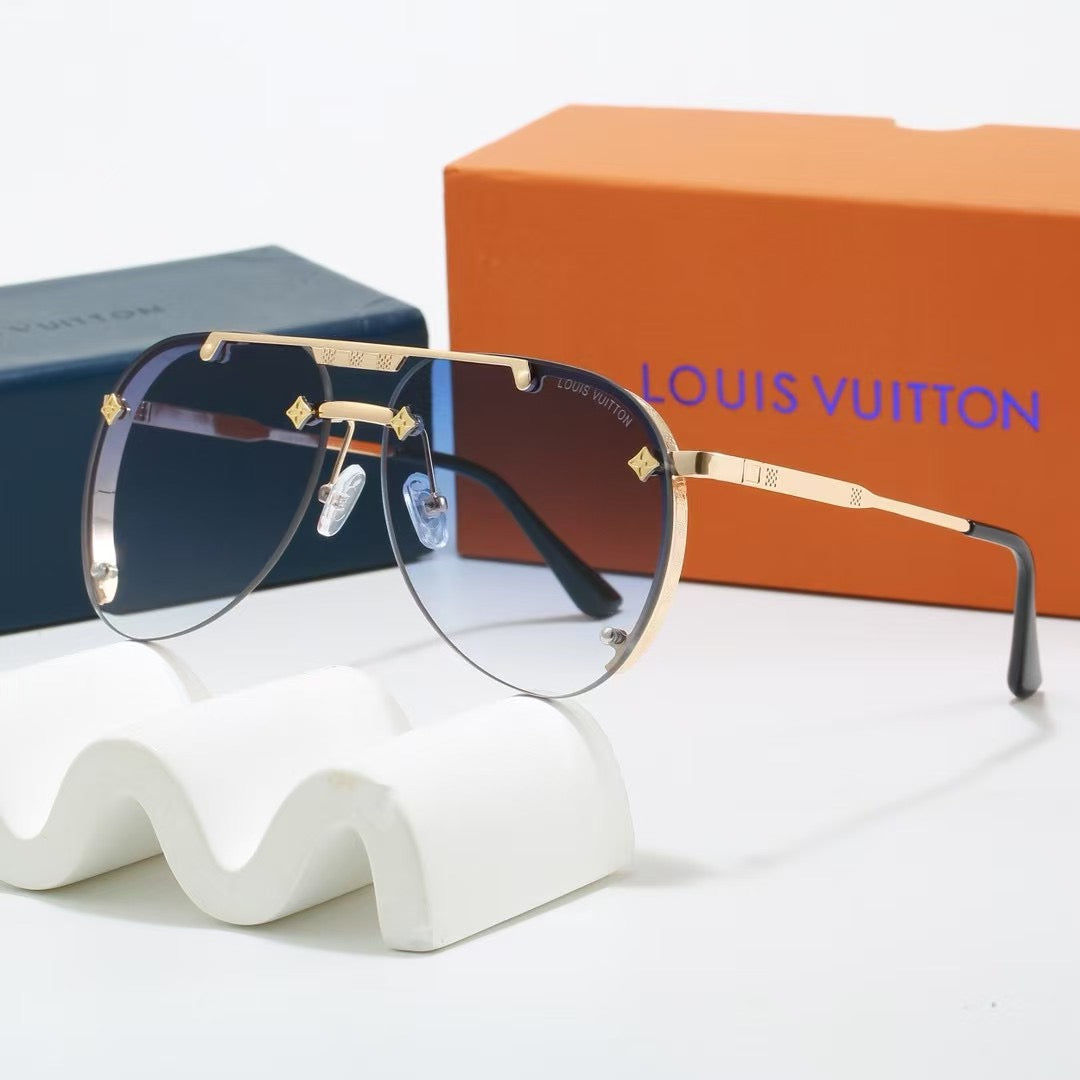 New European and American style metal trendy sunglasses