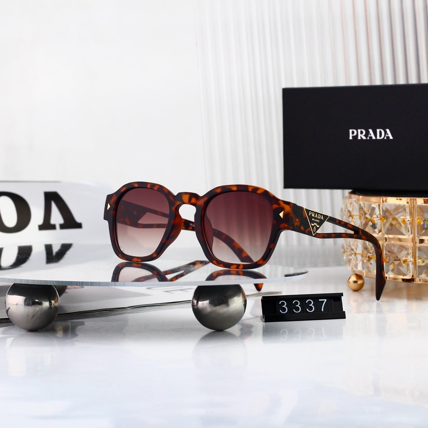 Polarized Sunglasses Personality Rivet Small Round Frame Sunglasses  3337