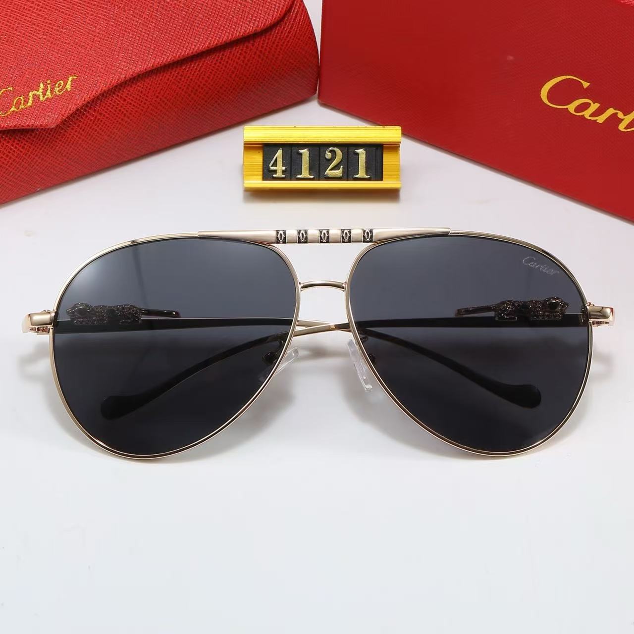 Fashion metal frame universal sunglasses 4121