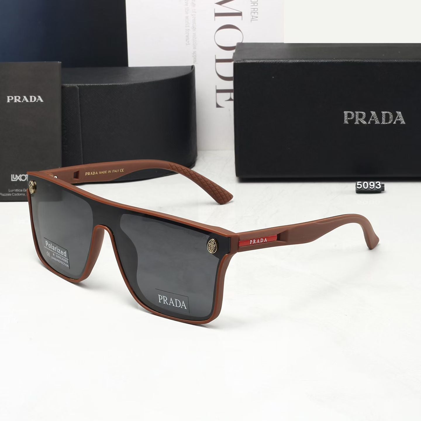 Simple oversized sun protection sunglasses 5093