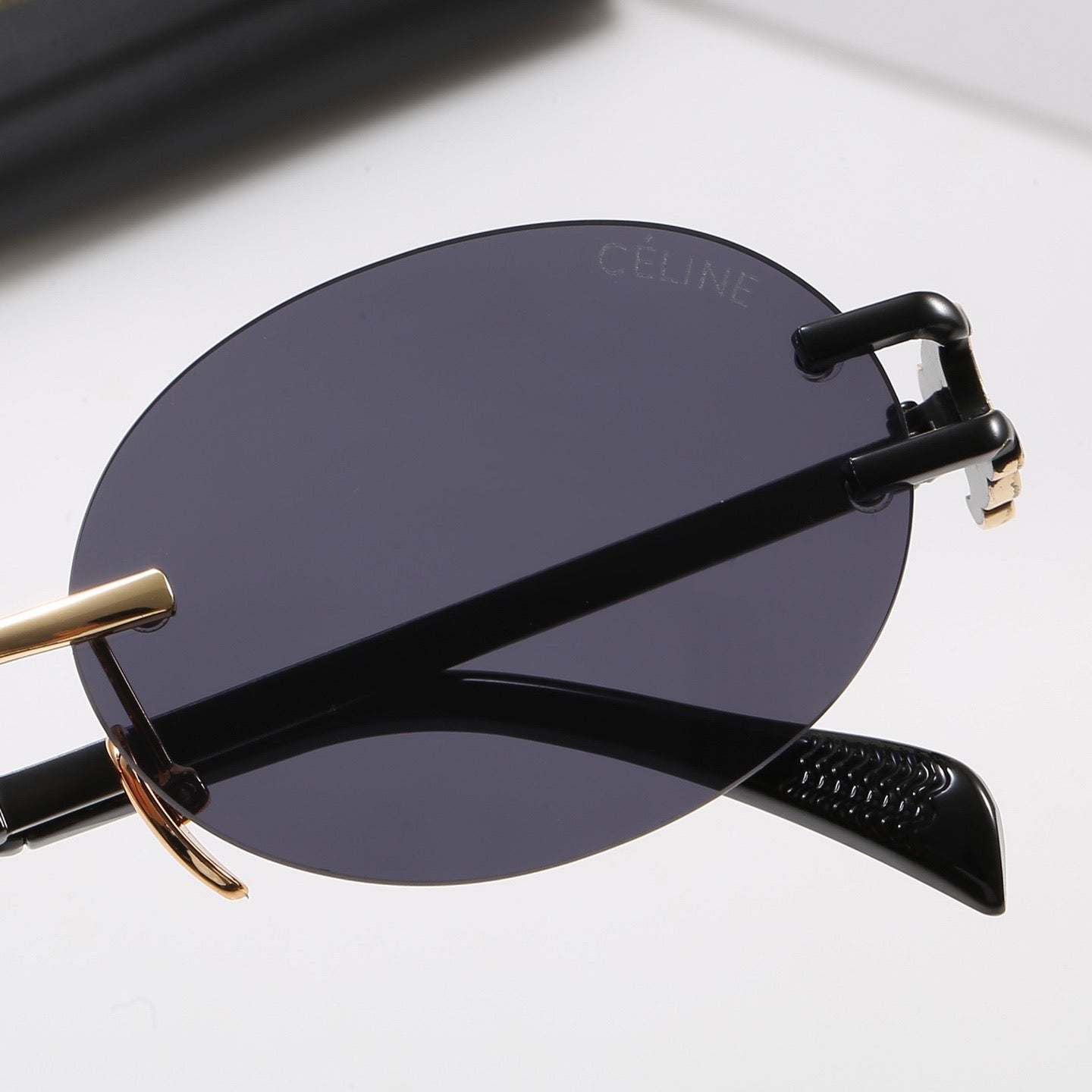 New round frame trendy metal sunglasses 4399