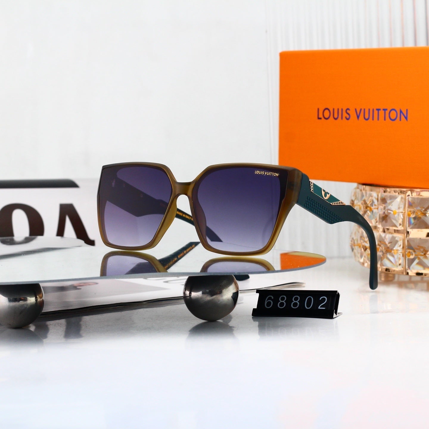 Oversized Polygonal Fashion Sunglasses 68802