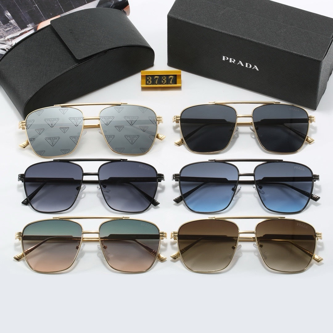 New metal fashion trend sunglasses 3737