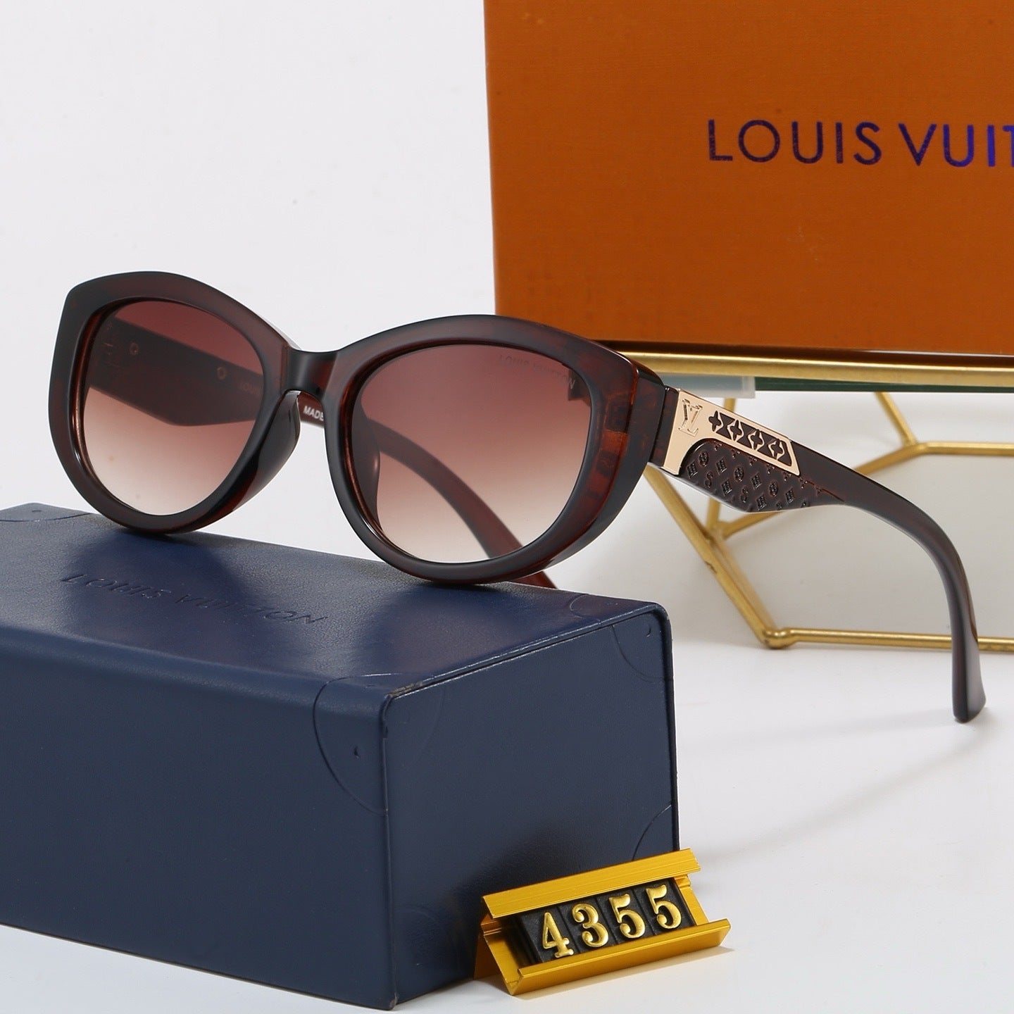 New cat-eye European and American style fashionable high-end sunglasses 4355