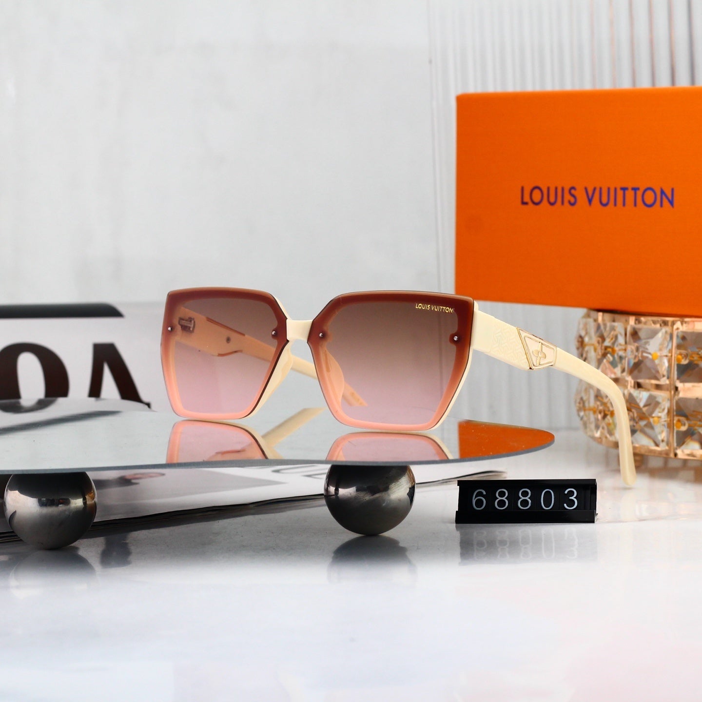 Oversized Polygonal Fashion Sunglasses 68803