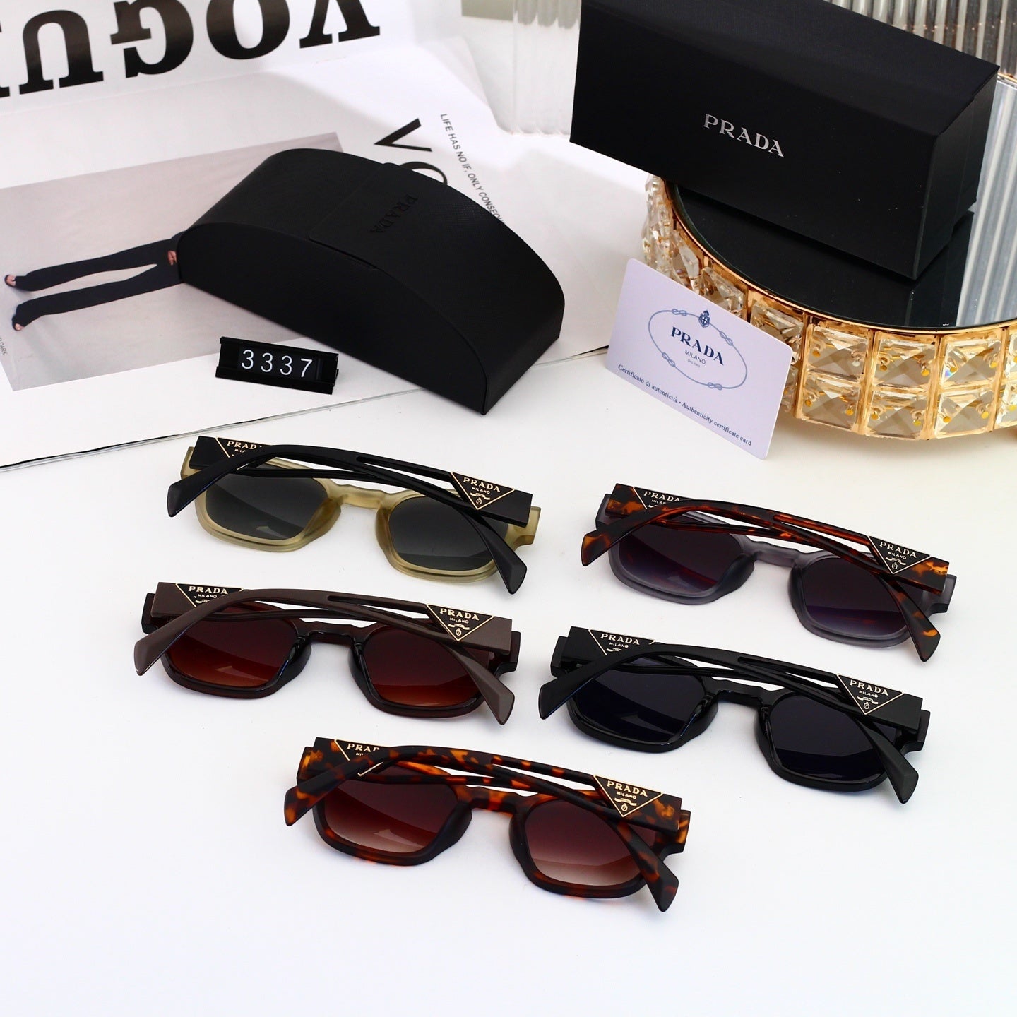 Polarized Sunglasses Personality Rivet Small Round Frame Sunglasses  3337