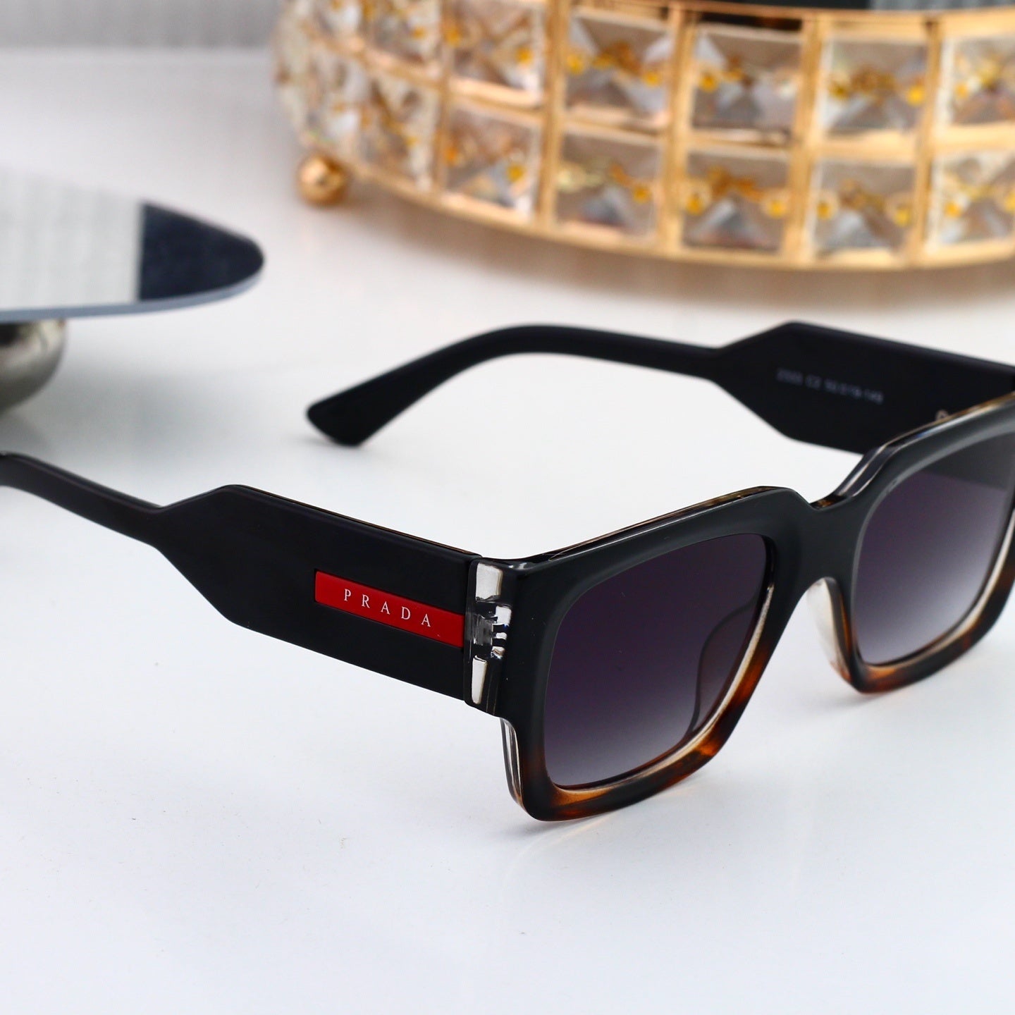 Stylish Metal Frame Polygon Sunglasses Brand Inspired 3334