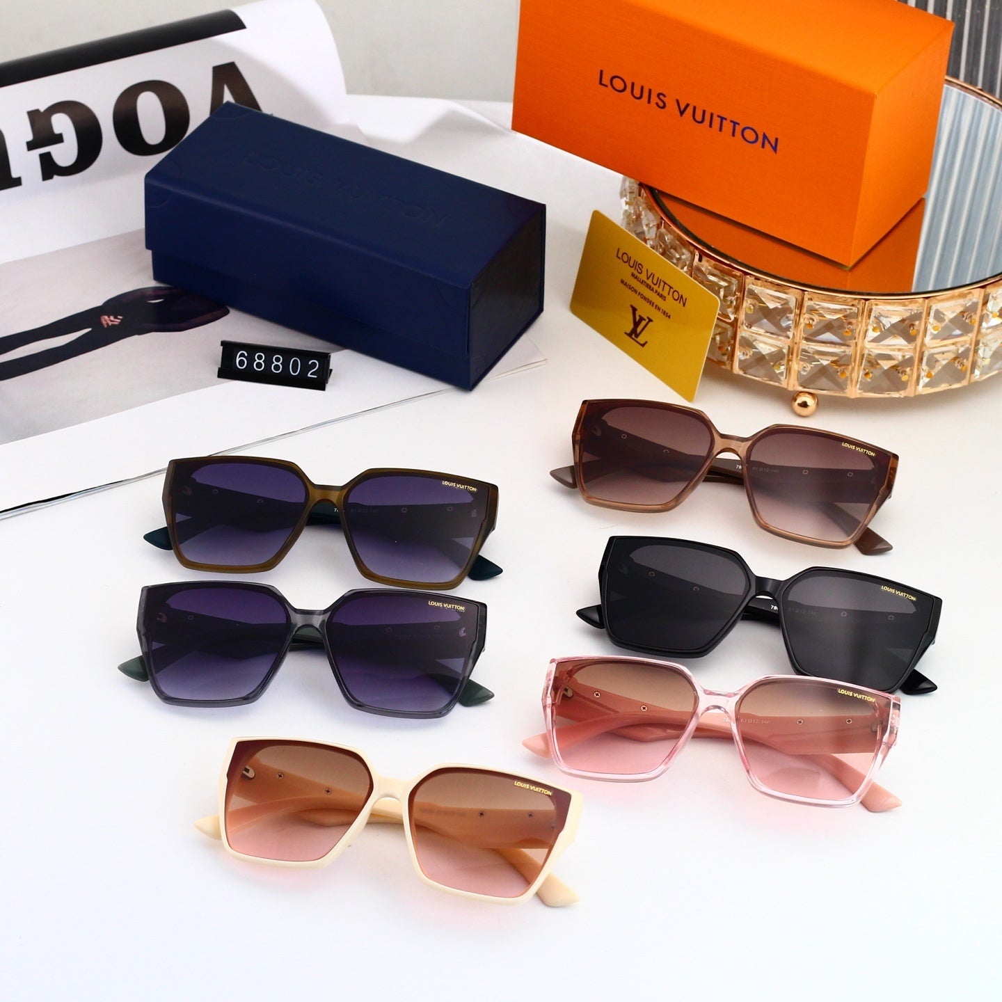 Oversized Polygonal Fashion Sunglasses 68802