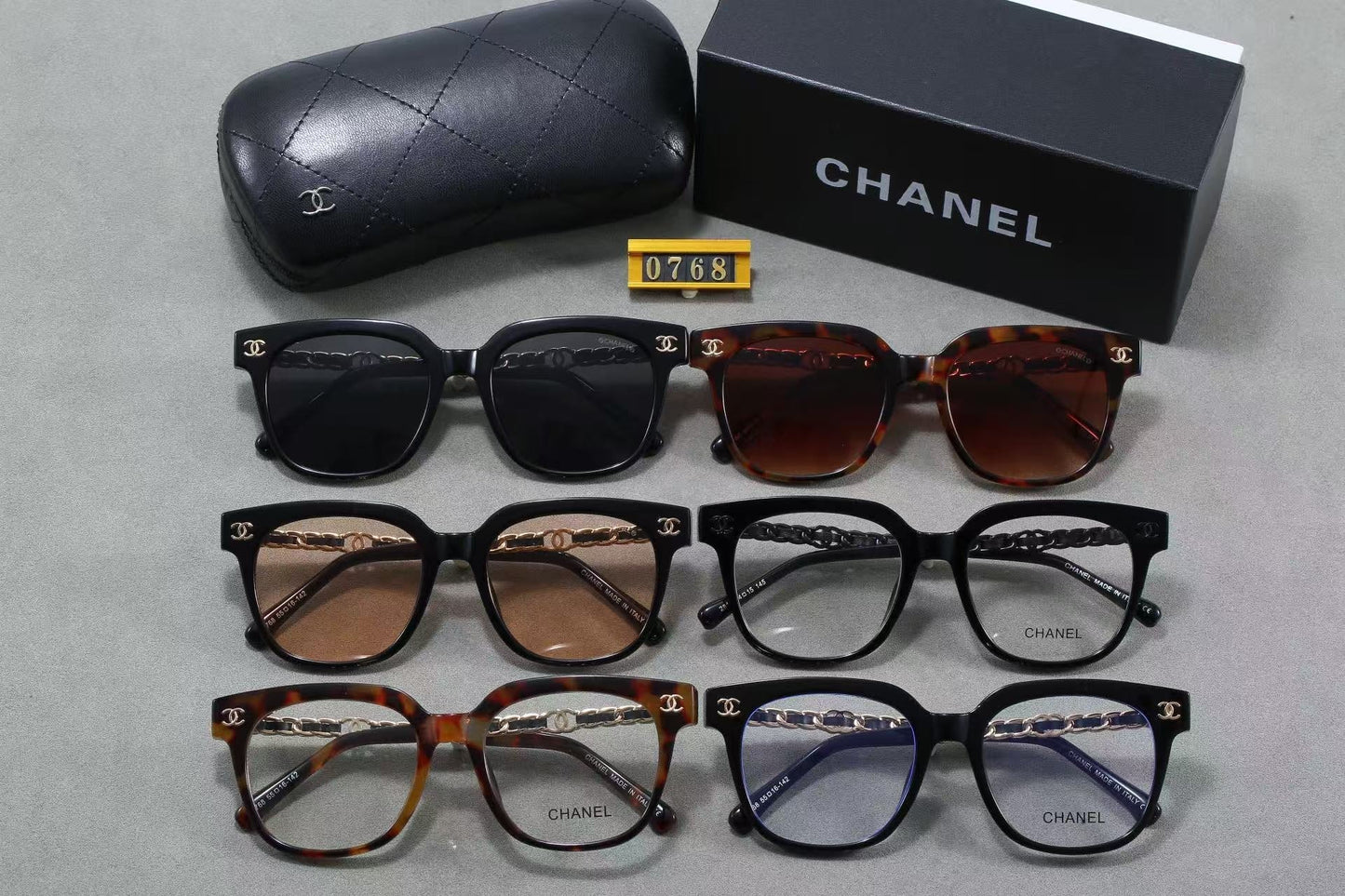 6-color chain fashion sunglasses 0768