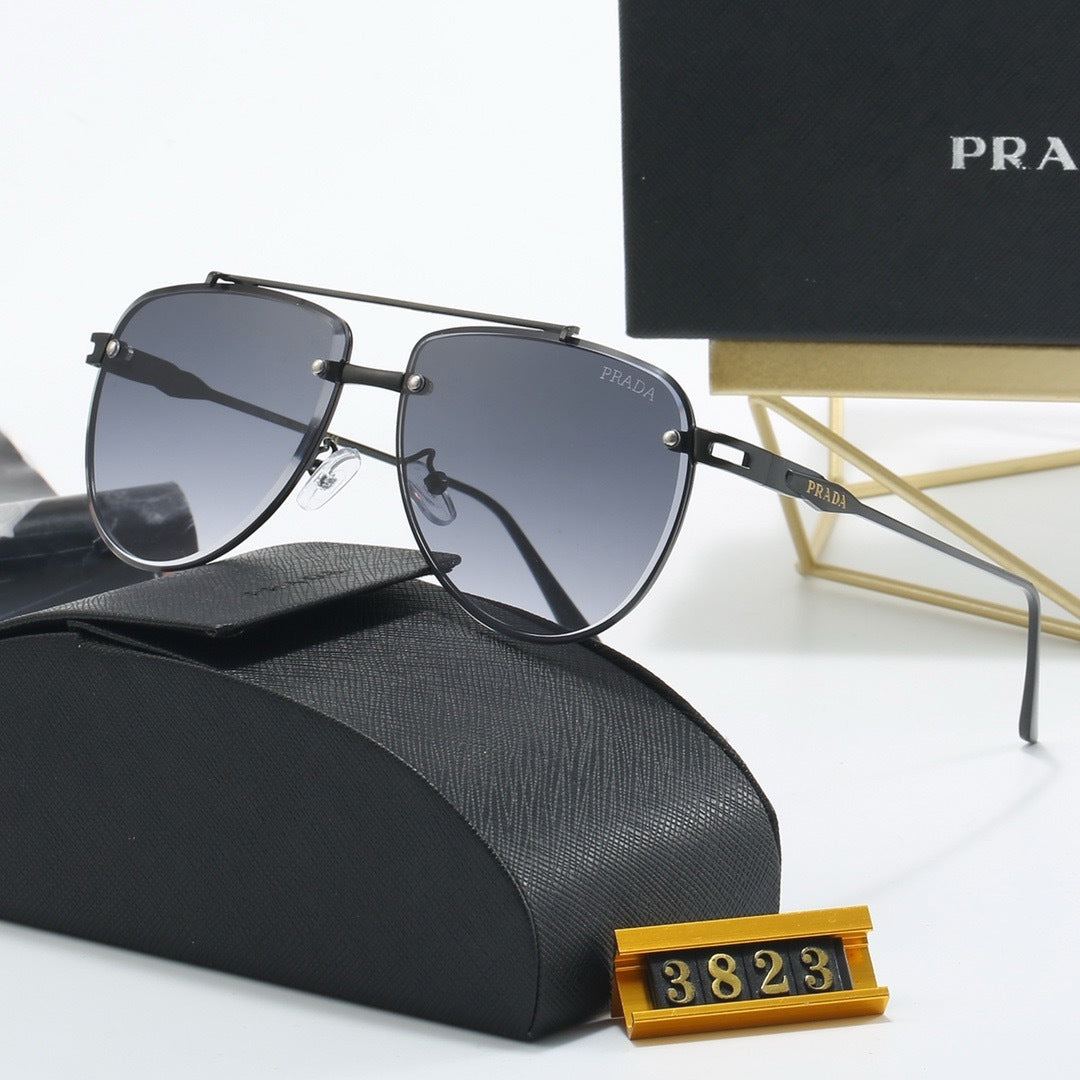 New metal fashion trend sunglasses 3823